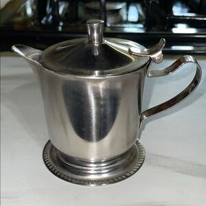 Vollrath small stainless steel coffee cream dispenser w/flip lid